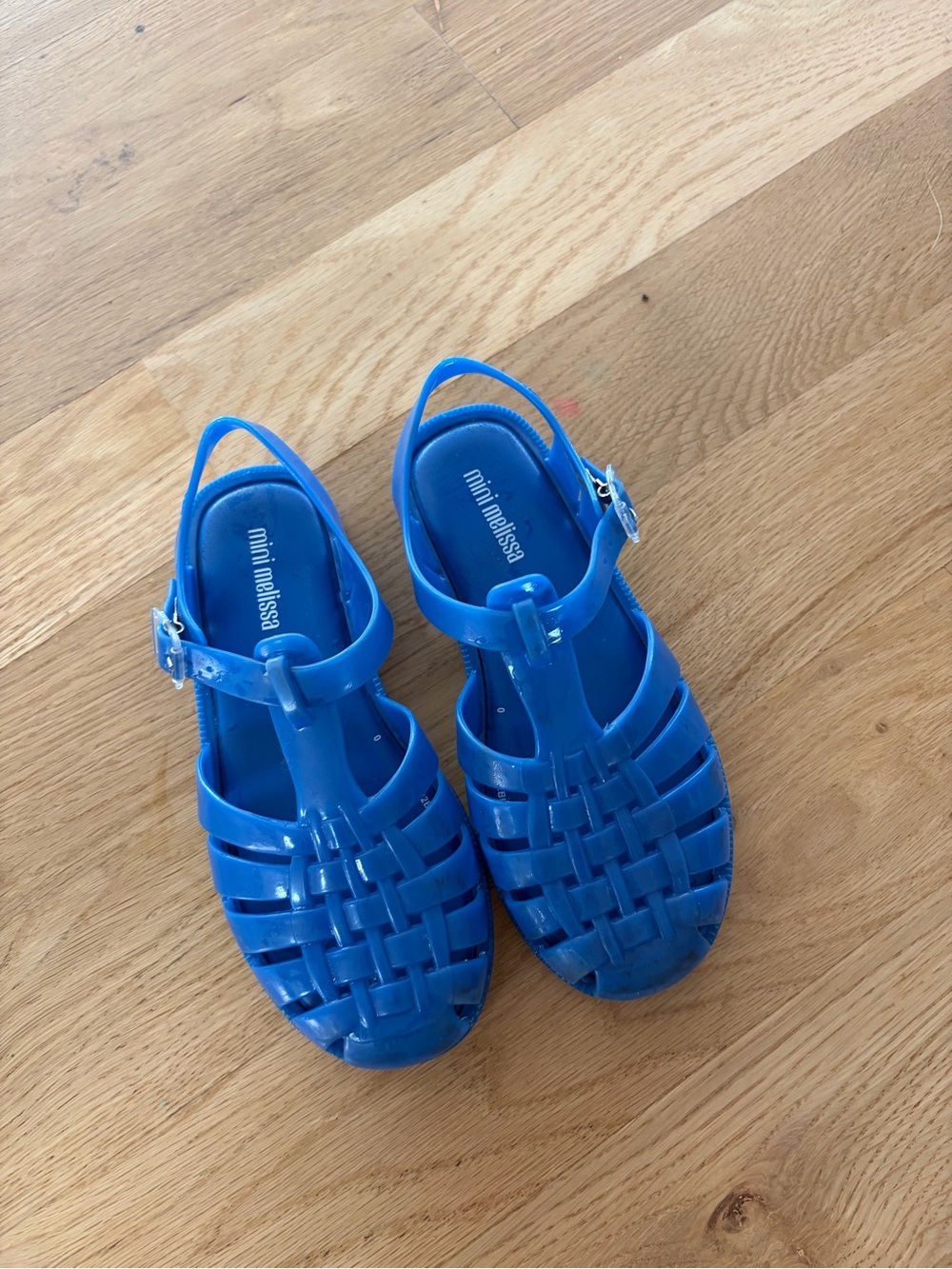 Mini Melissa possession Kids Blue Jelly Sandals